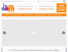 Tablet Screenshot of jamflooring.com
